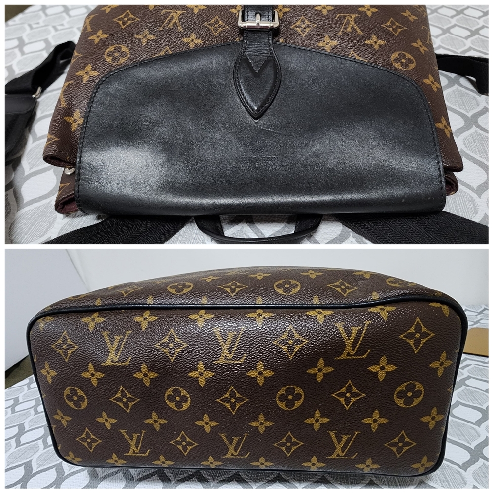 Louis Vuitton Monogram Macassar Palk Backpack Brown/Black - Picture 10 of 14